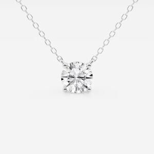 NEW GROWN BRILLIANCE 3/4 CT Round Lab Grown Diamond Solitaire Pendant (GH, SI2+)
